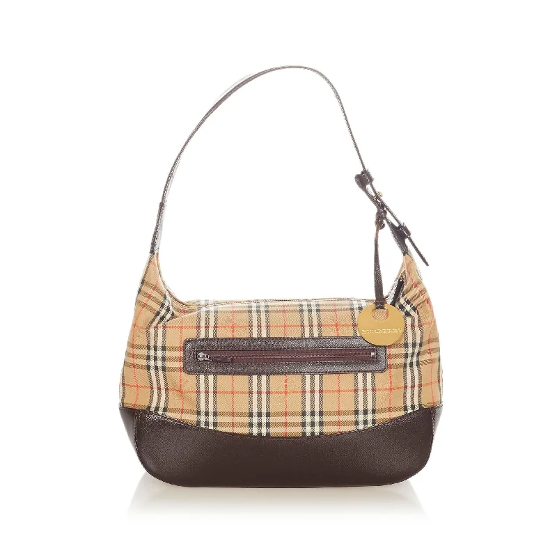 Compact and Portable Burberry Waist BagsBurberry Haymarket Check Canvas Shoulder Bag (SHG-20826)