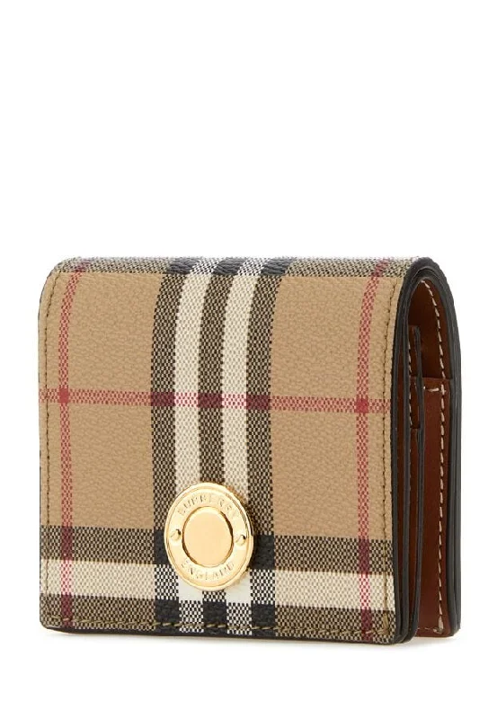 Elegant Burberry Clutch Bags for Formal EventsBurberry Woman Printed Canvas Small Wallet