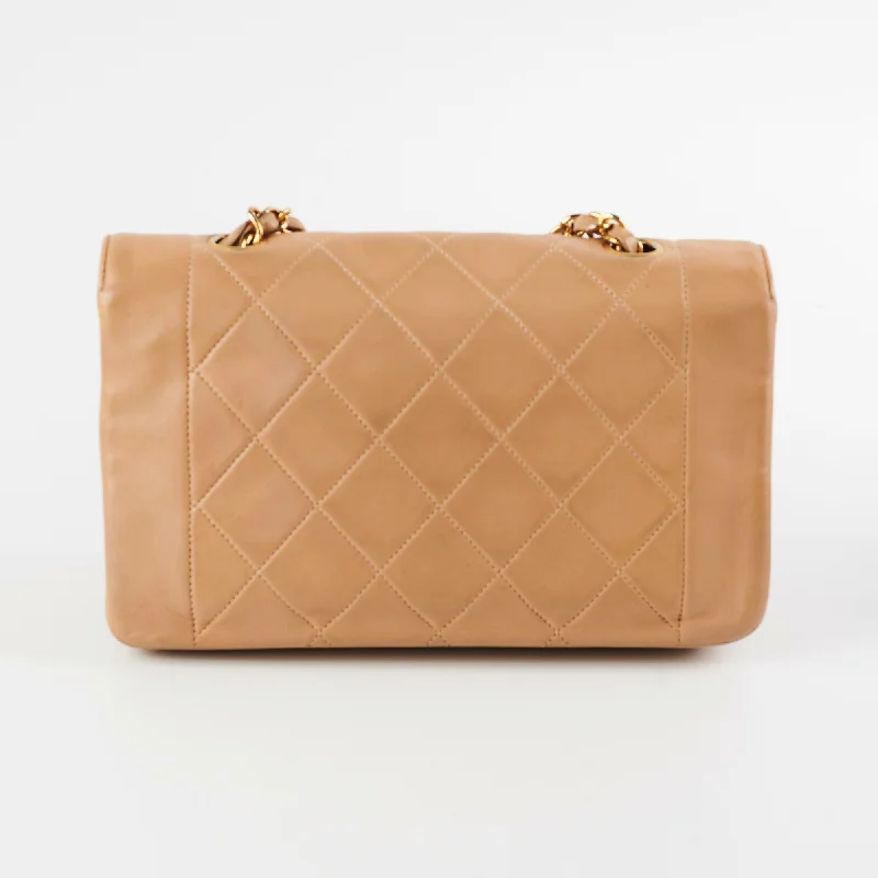 Chanel bags with exclusive seasonal releasesChanel Vintage Beige Diana Lambskin