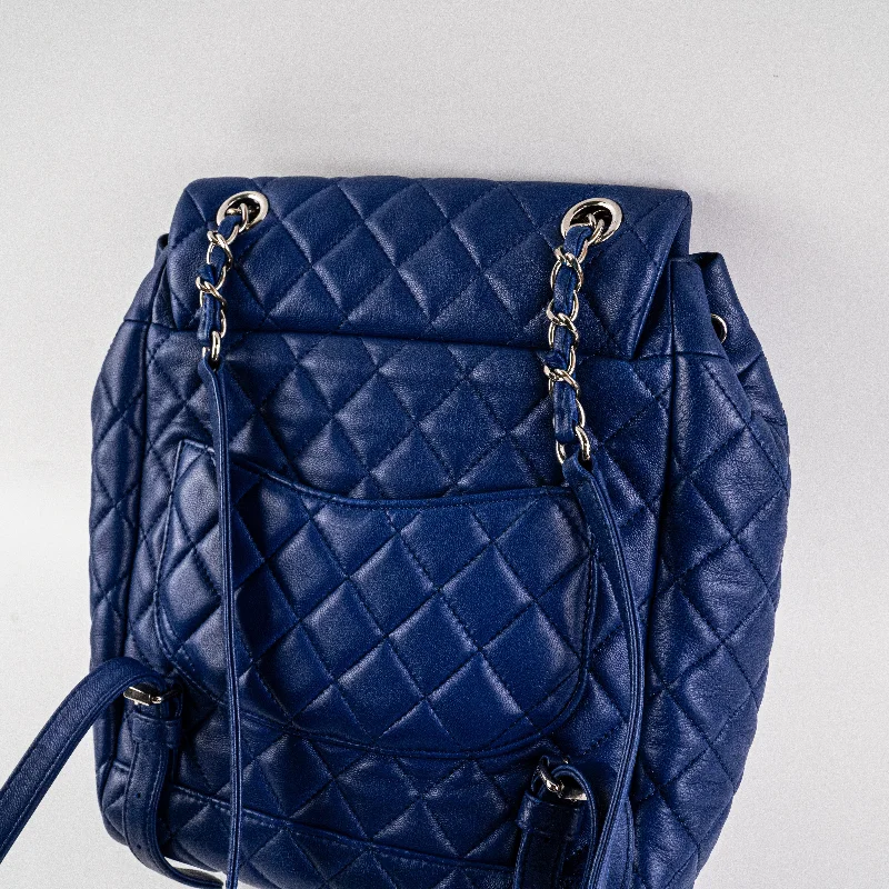 Chanel Black Handbag for Business MeetingsChanel Small Urban Spirit Lambskin Blue Backpack