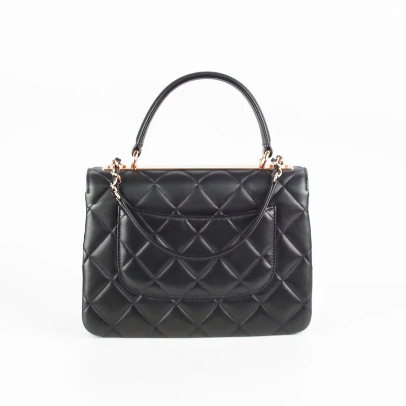 Chanel bags with iconic stitching detailsChanel Trendy CC Black Microchip