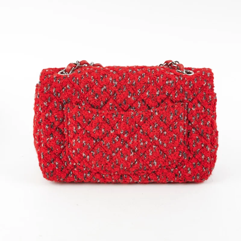 Chanel Chain Strap Handbag for Everyday UseChanel Tweed Mini Rectangular Red