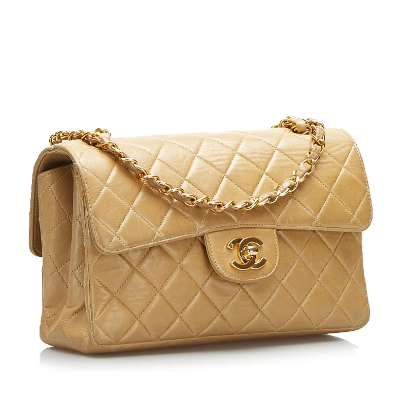 Chanel bags with iconic gold chainsChanel Small Classic Lambskin Double Flap (qInhiS)