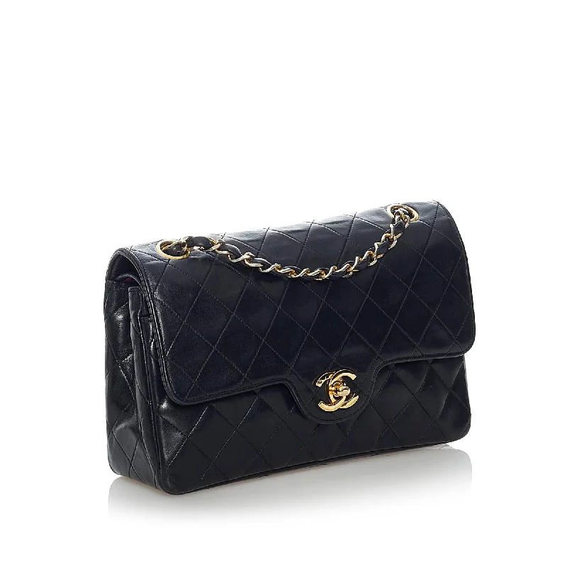 Chanel bags for a polished and professional appearanceChanel Small Classic Lambskin Leather Double Flap Bag (30354)