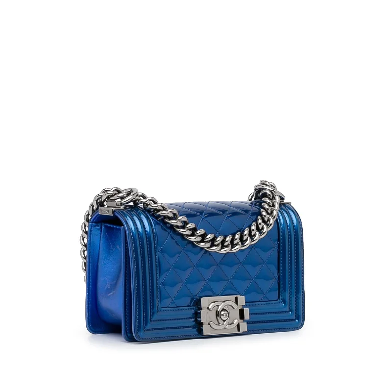 Chanel classicChanel Small Patent Boy Crossbody Bag (rZGcqT)