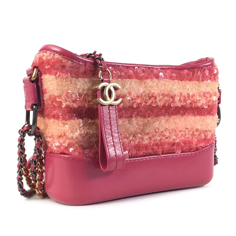 Chanel bags with iconic stitching detailsChanel Small Sequin Gabrielle Crossbody (4Wsy7u)