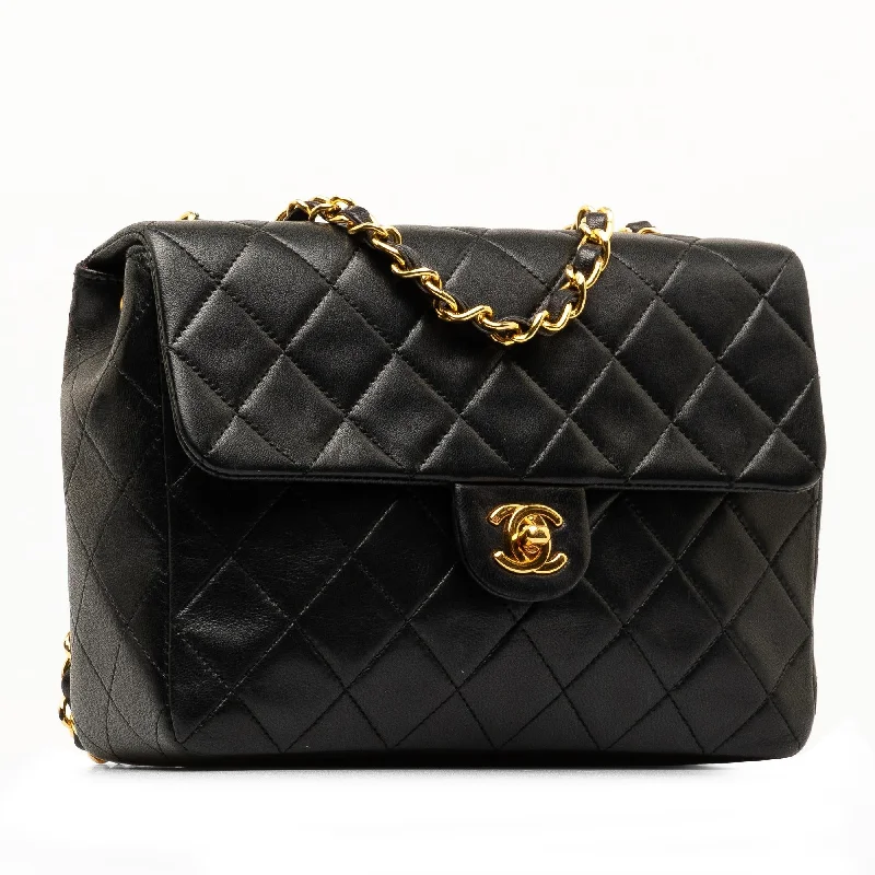 Chanel bags with intricate metal hardwareChanel Square Classic Quilted Lambskin Flap (UItkKW)