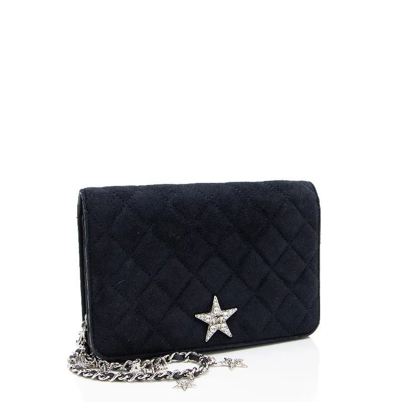 Chanel bags for the minimalist fashionChanel Suede Cocostellar Wallet on Chain (L5SPDP)