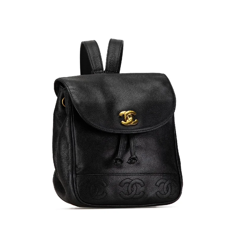 Chanel bags with adjustable chain strapsChanel Triple CC Caviar Backpack (tGYTGh)